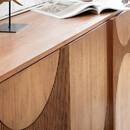 Credenza a 3 ante "Nanda" Acacia, Marrone, 150x90,5 cm Marrone