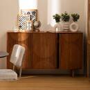 Credenza a 3 ante "Nanda" Acacia, Marrone, 150x90,5 cm Marrone