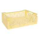 Cassetta pieghevole "Arry" Giallo, 40x30x15 cm Giallo