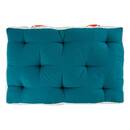 Materasso da pavimento per esterni YUCATAN Blu Anatra 120 x 15 cm - Cotone, Poliestere, Acrilico Blu anatra
