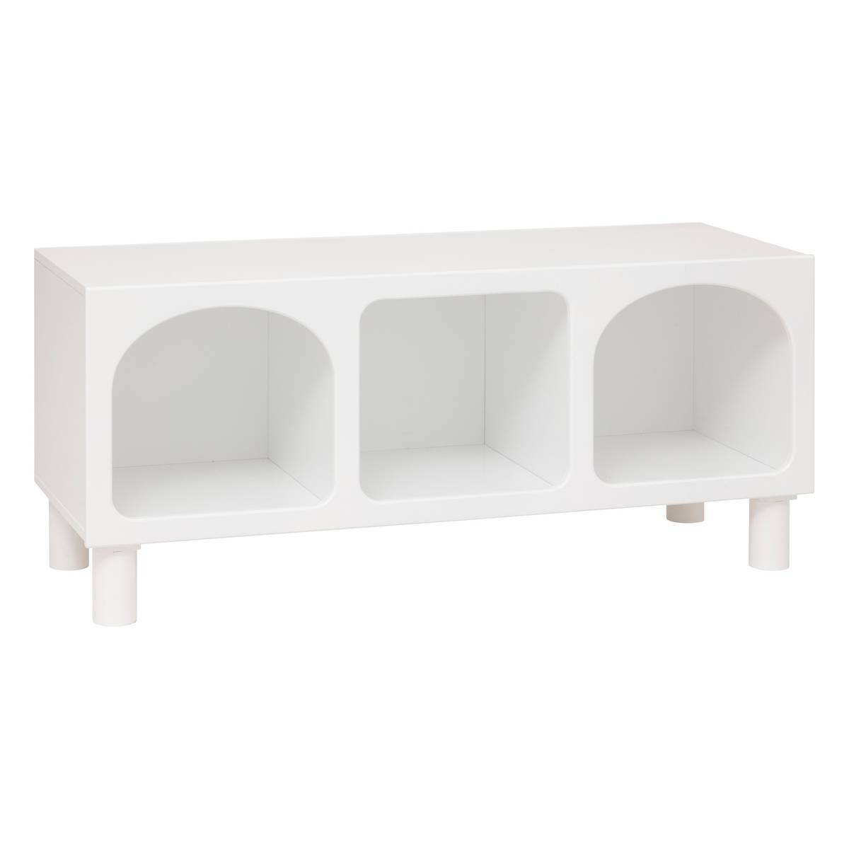 Scaffale a 3 scomparti "Tara" Bianco, 90x40x32 cm Bianco