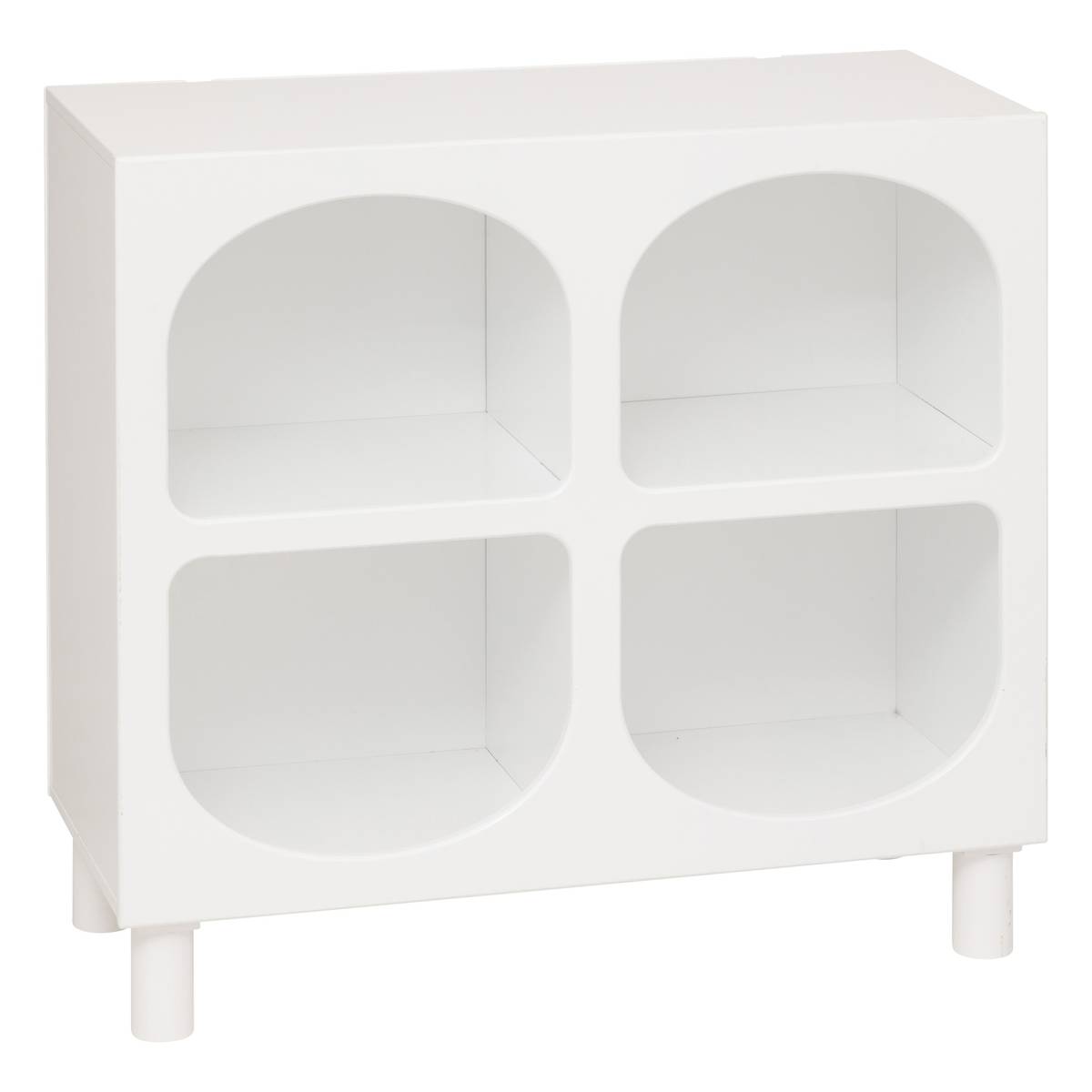 Scaffale a 4 scomparti "Tara" Bianco, 76x70x32 cm Bianco