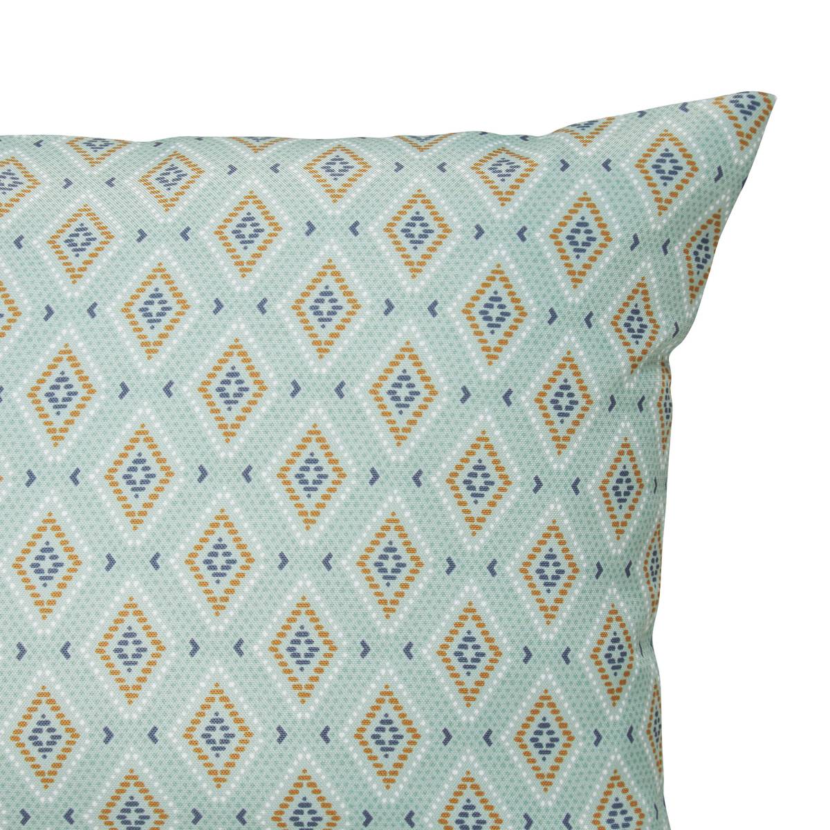 Copricuscino da esterno LILIO Verde Celadon 50 x 30 cm - Poliestere Verde celeste