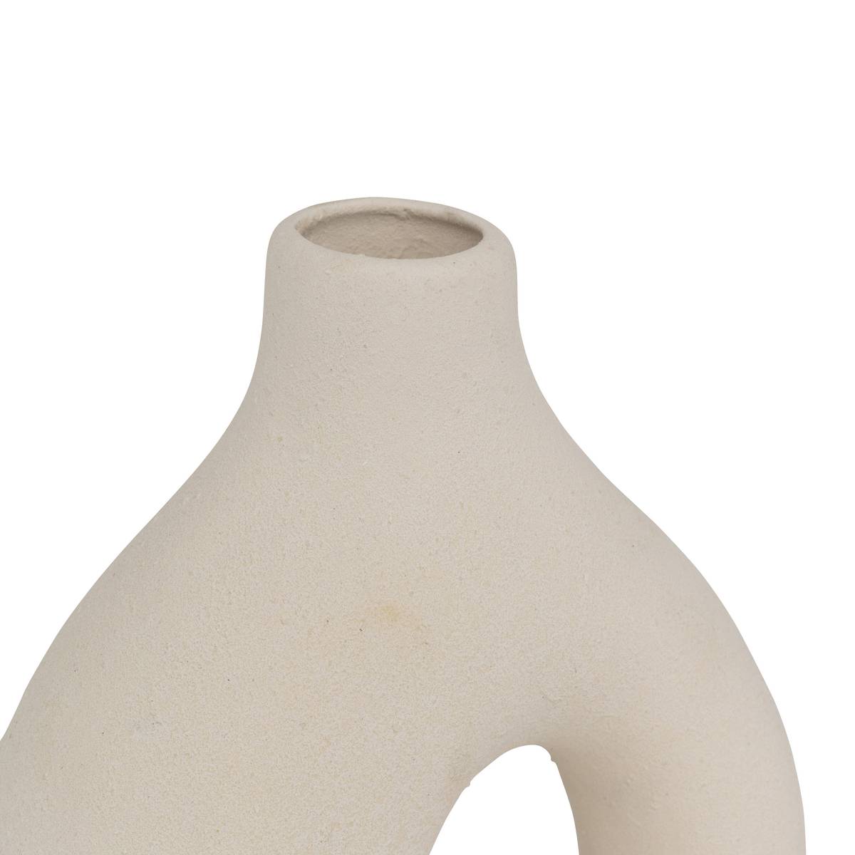 Set di 3 soliflori "Iora" Ceramica, Bianco, H.9 cm Bianco