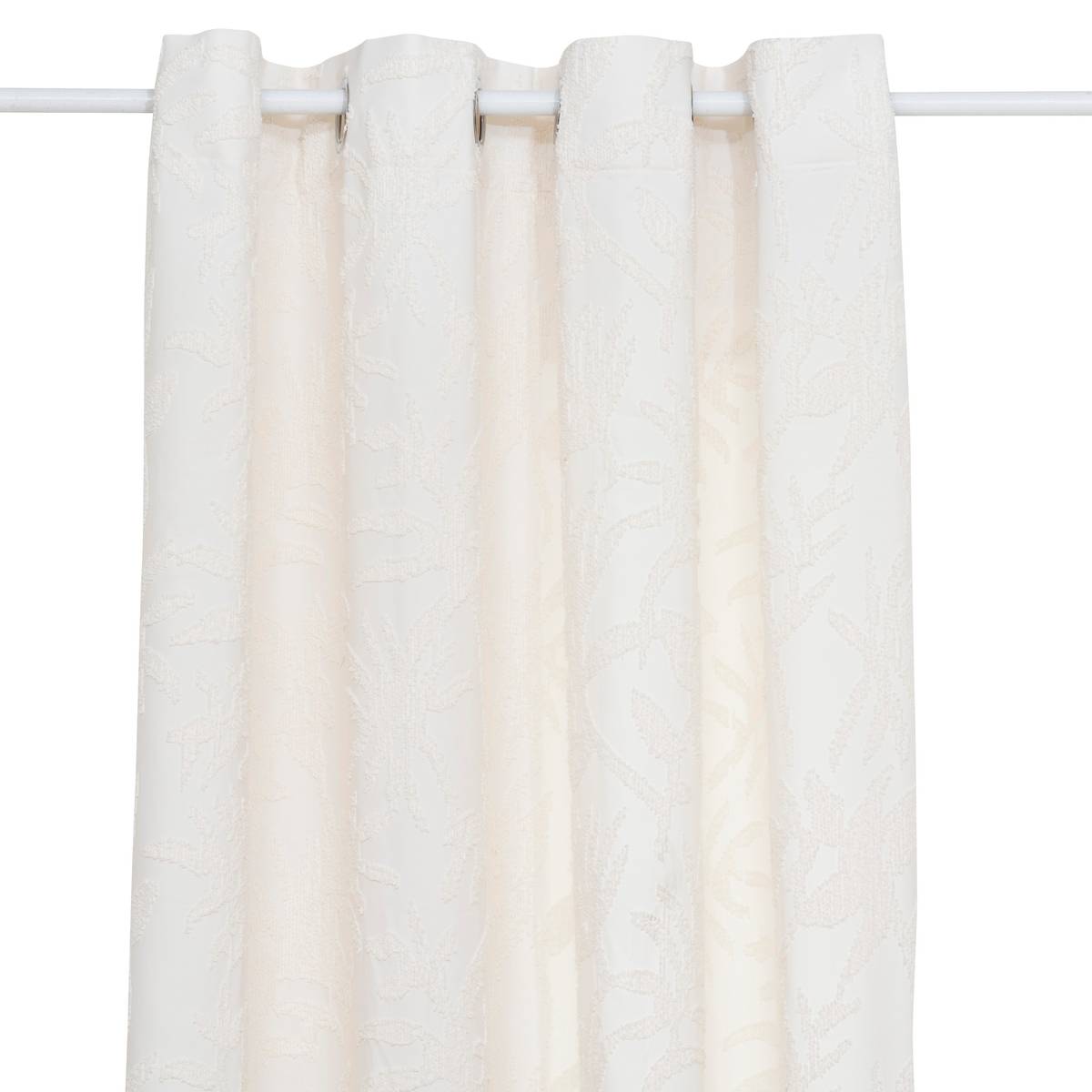 Tenda "Salice" Jacquard, Avorio, 135x260 cm Bianco avorio