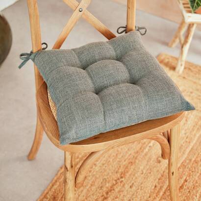 Cuscino per sedia "clem" verde scuro, 38x38 cm
