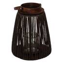Lanterna "Hopia" Fibra vegetale, Marrone, H.31 cm Marrone
