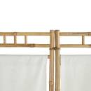 Paravento "Kalel" Bambù, Bianco, 135,5 x 170 cm Bianco