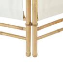 Paravento "Kalel" Bambù, Bianco, 135,5 x 170 cm Bianco