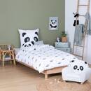 Set di biancheria da letto per bambini 2 pezzi Panda "Andy" Cotone, Viola, 140x200 cm Viola