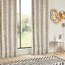 Tenda "Luna" Jacquard velluto, Lino, 140x260 cm Beige lino