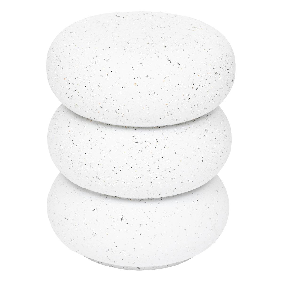 Tavolino "Stoneto" Bianco, 43x35x35 cm Bianco