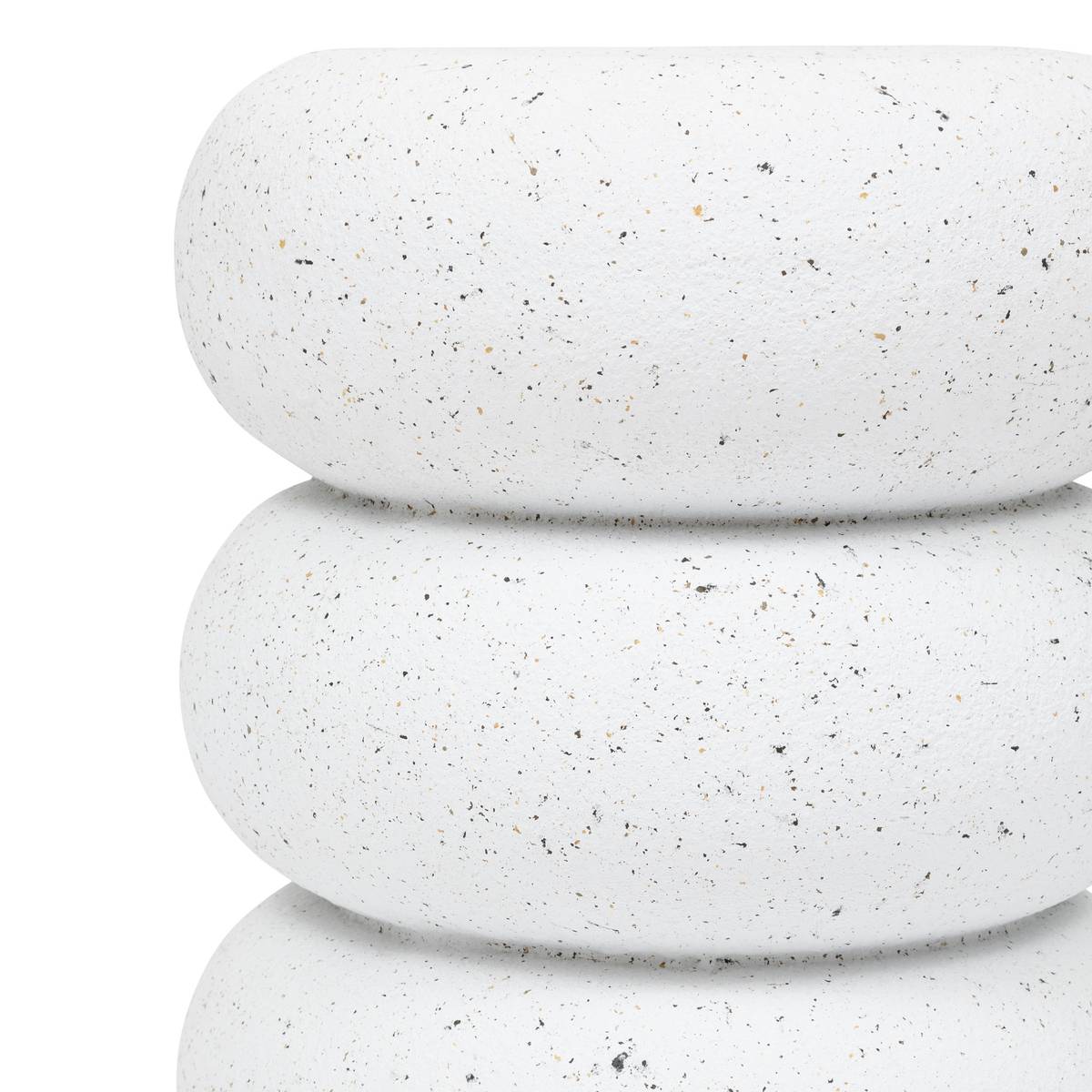 Tavolino "Stoneto" Bianco, 43x35x35 cm Bianco