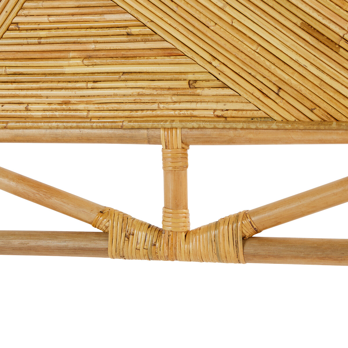 Testiera "Tanae" Rattan, Beige, 160x105 cm Beige