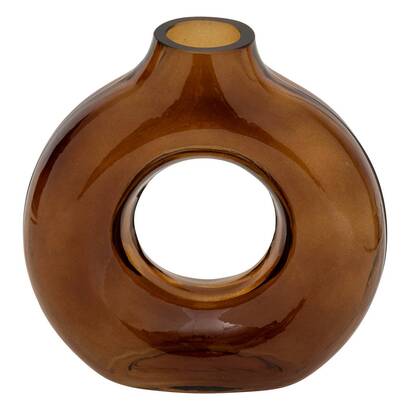 Vaso "cerchio" ambra, h. 20,5 cm