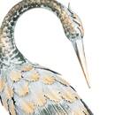 Statua da esterno Airone "Howard" Multicolore, H.73 cm Multicolore