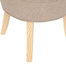 Sgabello "Firmin" Pino, Beige, 58x49x46 cm Beige