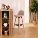 Sgabello da bar "Maxon" Beige, H. 92,5 cm Beige