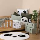 Tappeto per bambini panda "Andy" Nero e Bianco, D. 100 cm Bianco e nero