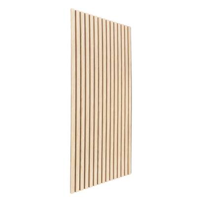 Pannello decorativo a listelli in legno "colva" effetto rovere chiaro, sfondo nero, 120x60 cm
