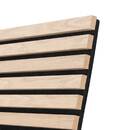 Pannello decorativo a listelli in legno "Colva" Effetto rovere chiaro, sfondo nero, 240x60 cm Effetto rovere chiaro / Sfondo nero