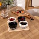 Servizio aperitivo "Ethnique" Nero e bianco, 5 pezzi Bianco e nero