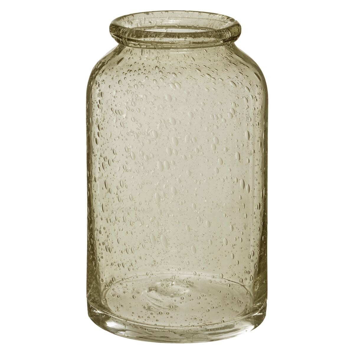 Vase Goutte En Verre Avec Corde Jute - Design Épuré H25cm