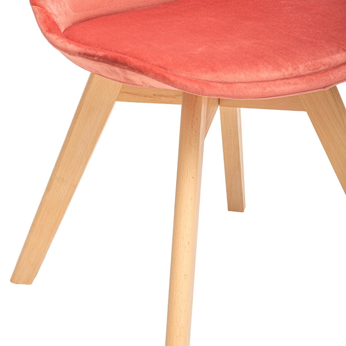 Atmosphera Chaise Enfant Baya Vert - Plastique Et Hêtre - Avec Coussin Intégré - Style Scandinave